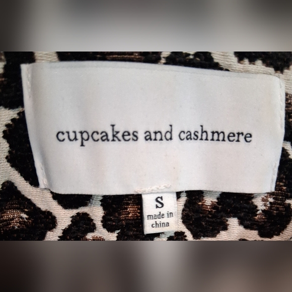 Cupcakes And Casmere Leopard Print 3/4 Length Jacket Sz S NWOT - Picture 7 of 10
